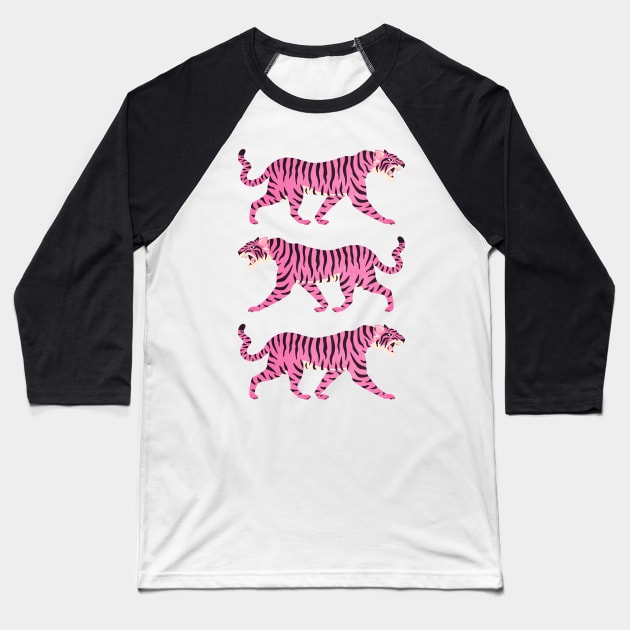 Fierce: Night Race Pink Tiger Edition Baseball T-Shirt by ayeyokp